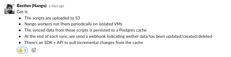 Mr. Bastien response for workers